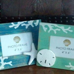 Beachy picture frames